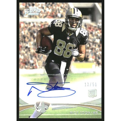 2012 Topps Prime Rookie Autographs Silver Rainbow #6 Nick Toon