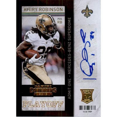 2013 Panini Contenders Playoff Ticket #154A Khiry Robinson AU