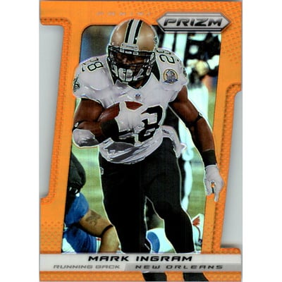 2013 Panini Prizm Prizms Orange Die Cut #143 Mark Ingram