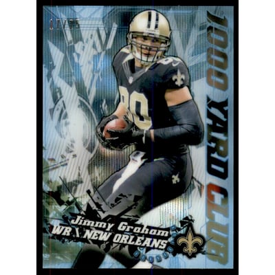 2014 Topps Chrome Mini 1000 Yard Club Blue Wave Refractors #2 Jimmy Graham