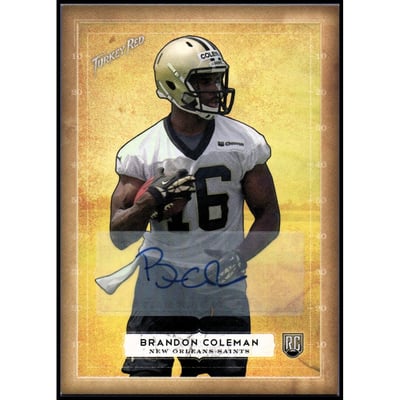 2014 Topps Turkey Red Autographs #97 Brandon Coleman