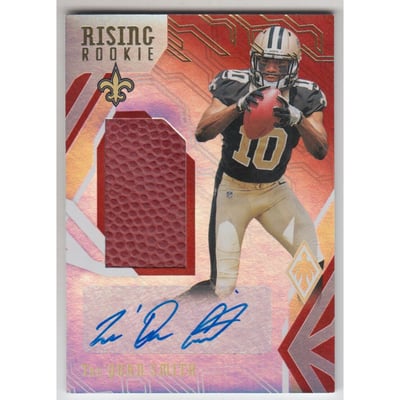 2018 Panini Phoenix Rising Rookie Material Signatures Football #19 Tre'Quan Smith/199