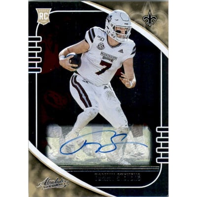2020 Absolute Signature Rookies #192 Tommy Stevens
