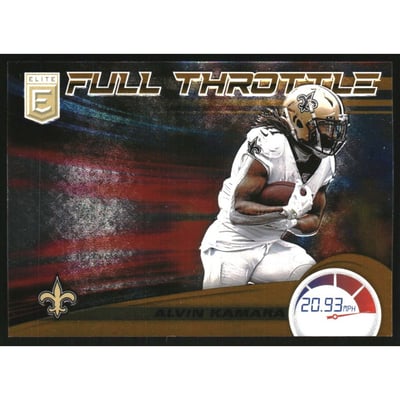 2020 Elite Full Throttle Orange #23 Alvin Kamara