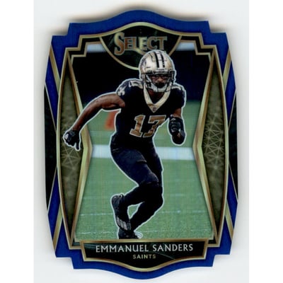 2020 Select Prizm Blue Die Cut #142 Emmanuel Sanders