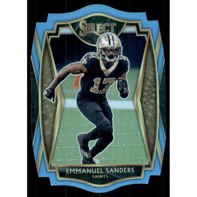 2020 Select Prizm Light Blue Die Cut #142 Emmanuel Sanders
