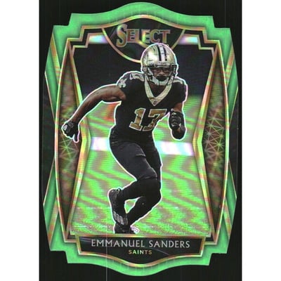 2020 Select Prizm Neon Green Die Cut #142 Emmanuel Sanders