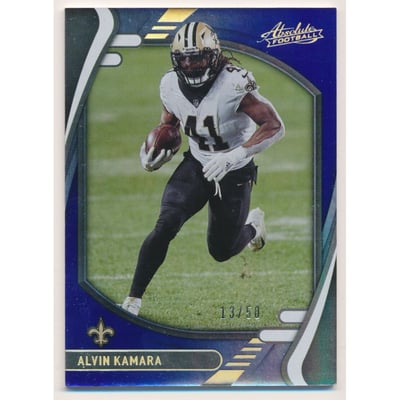 2021 Absolute Spectrum Blue #67 Alvin Kamara