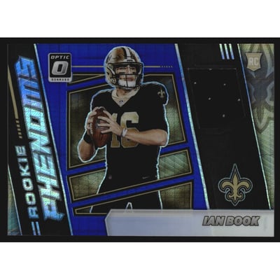 2021 Donruss Optic Rookie Phenoms Jerseys Horizontal Blue Hyper #27 Ian Book