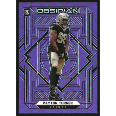 2021 Panini Obsidian Electric Etch Purple Flood #170 Payton Turner