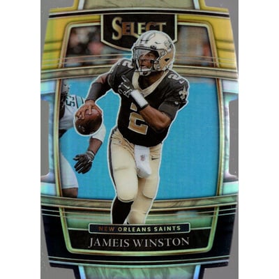 2021 Select Prizm Black and Gold Die Cut #25 Jameis Winston