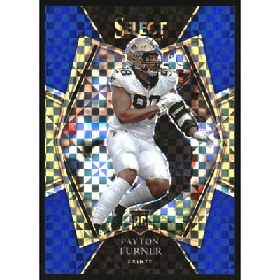 2021 Select Prizm Blue #188 Payton Turner