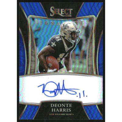 2021 Select Select Signatures Prizm Blue #57 Deonte Harty/99