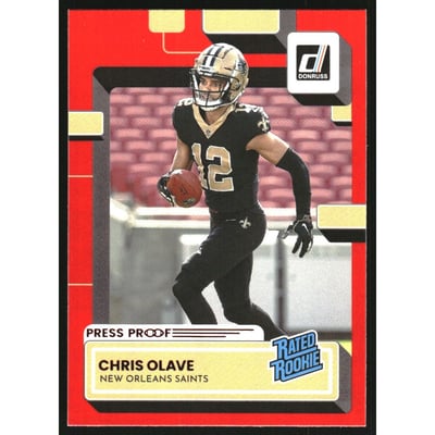 2022 Donruss Press Proof Red #309 Chris Olave RR
