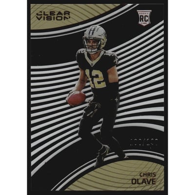 2022 Panini Chronicles Clear Vision Rookies Red #5 Chris Olave