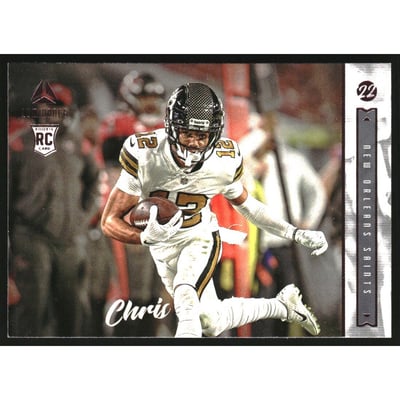 2022 Panini Chronicles Luminance Update Horizontal Rookies Pink #218 Chris Olave