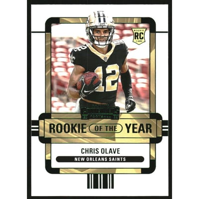 2022 Panini Contenders Rookie of the Year Contenders Emerald #5 Chris Olave
