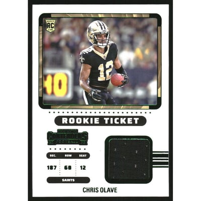 2022 Panini Contenders Rookie Ticket Swatches #9 Chris Olave