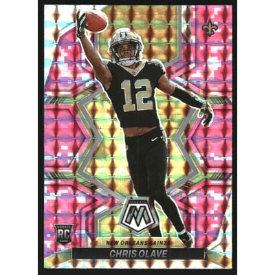 2022 Panini Mosaic Mosaic Camo Pink #313 Chris Olave