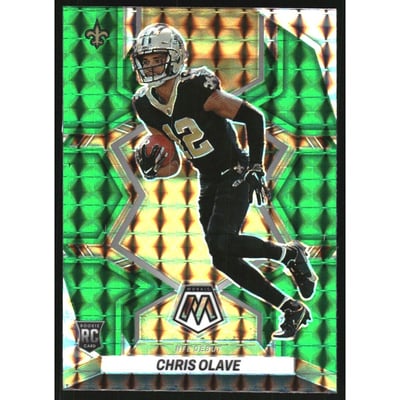 2022 Panini Mosaic Mosaic Green #277 Chris Olave DEB