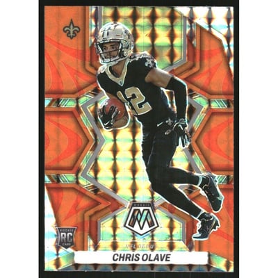 2022 Panini Mosaic Mosaic Reactive Orange #277 Chris Olave DEB