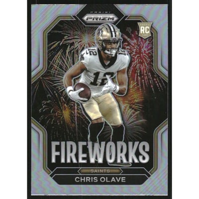 2022 Panini Prizm Fireworks Prizms Silver #14 Chris Olave