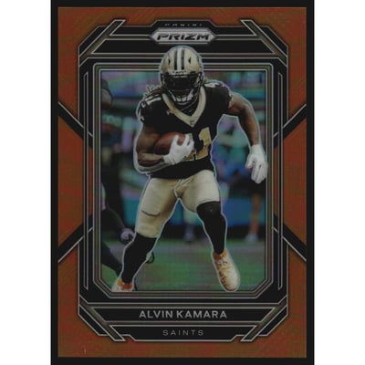 2022 Panini Prizm Prizms Orange #208 Alvin Kamara