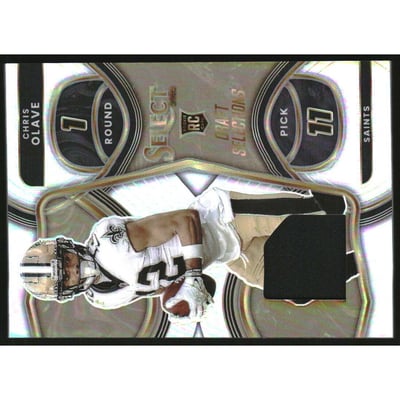 2022 Select Draft Selections Memorabilia Prizm #9 Chris Olave