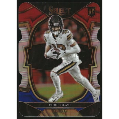 2022 Select Prizm Red and Blue Die Cut #30 Chris Olave