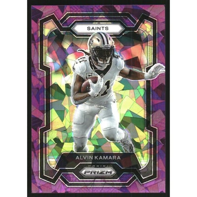 2023 Panini Prizm Prizms Purple Ice #210 Alvin Kamara