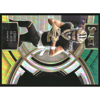 2023 Select Prizm Green and Yellow Die Cut #164 Chris Olave