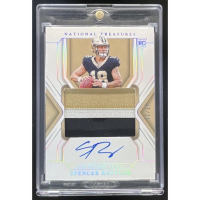 2024 National Treasures Rookie Patch Holo Silver Spencer Rattler RC Auto /25