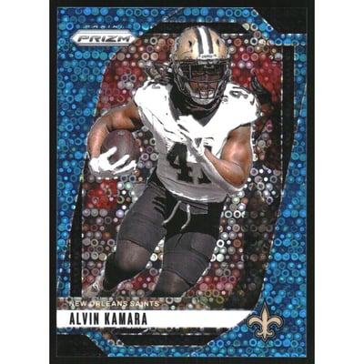 2024 Panini Prizm Prizms No Huddle Blue #204 Alvin Kamara