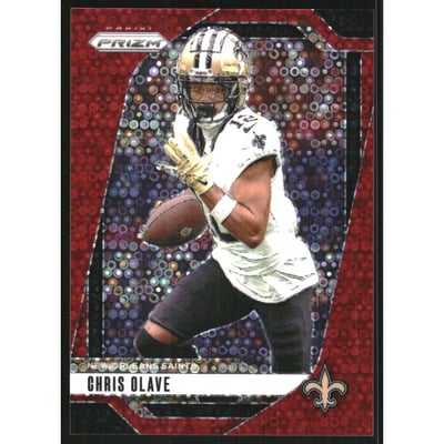 2024 Panini Prizm Prizms No Huddle Red #206 Chris Olave