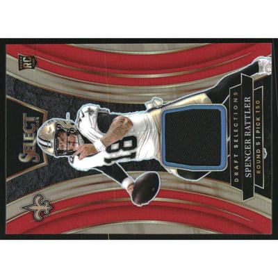 2024 Select Draft Selections Memorabilia Prizm Red #11 Spencer Rattler