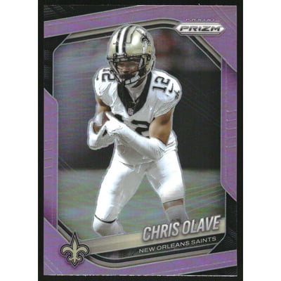 2025 Panini Prizm Prizms Pink #192 Chris Olave