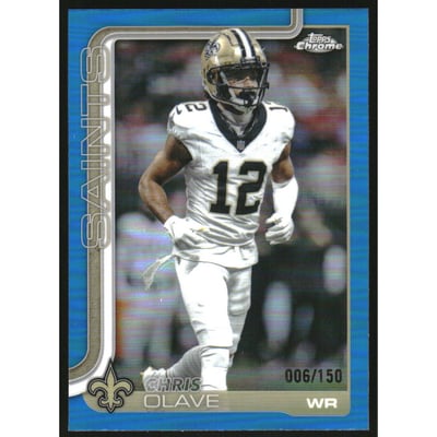2025 Topps Chrome Blue Refractors #216 Chris Olave