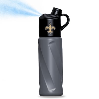 New Orleans Saints ActionHeat AlphaCool Personal Misting 20oz. Water Bottle