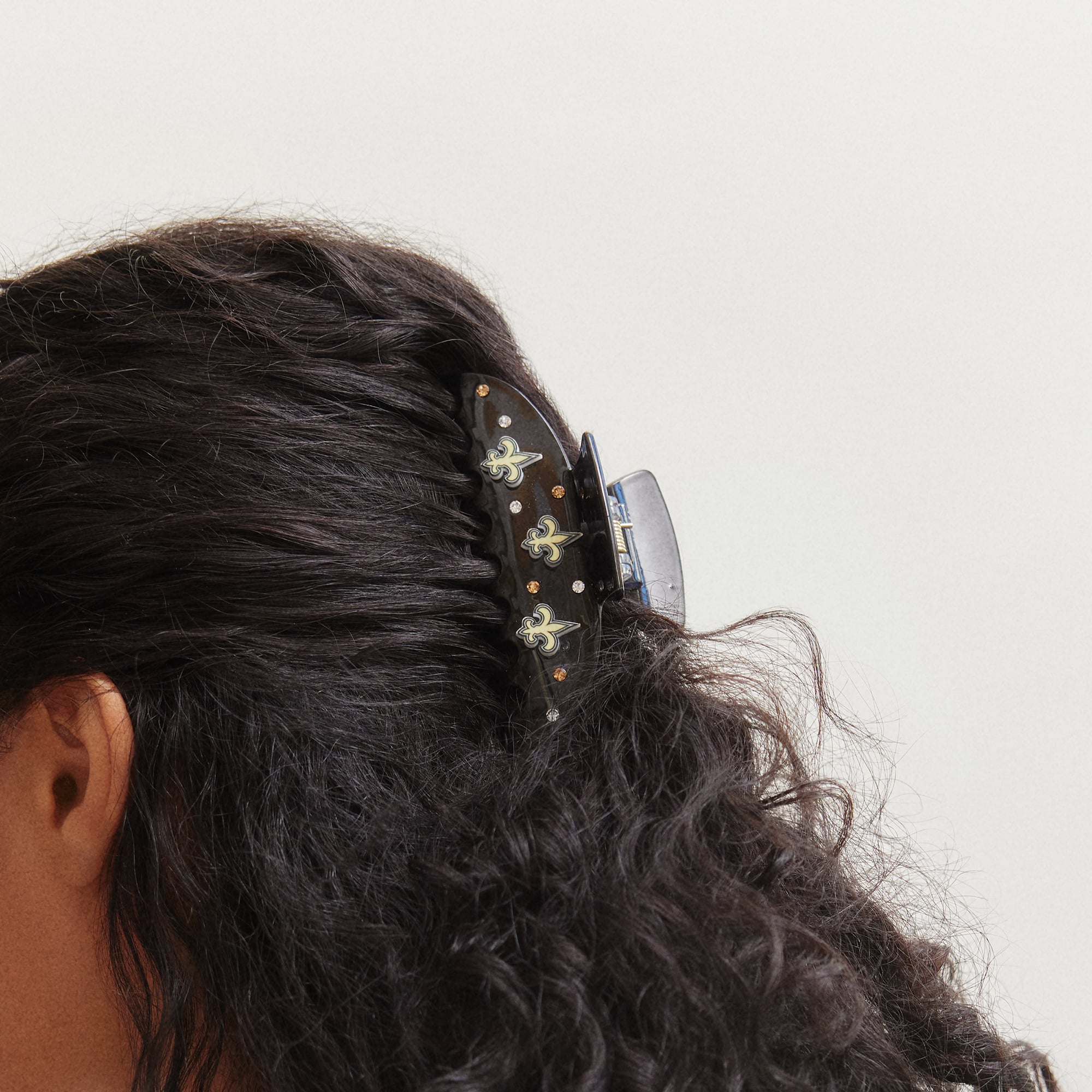 BaubleBar New Orleans Saints Stacked Hair Claw Clip