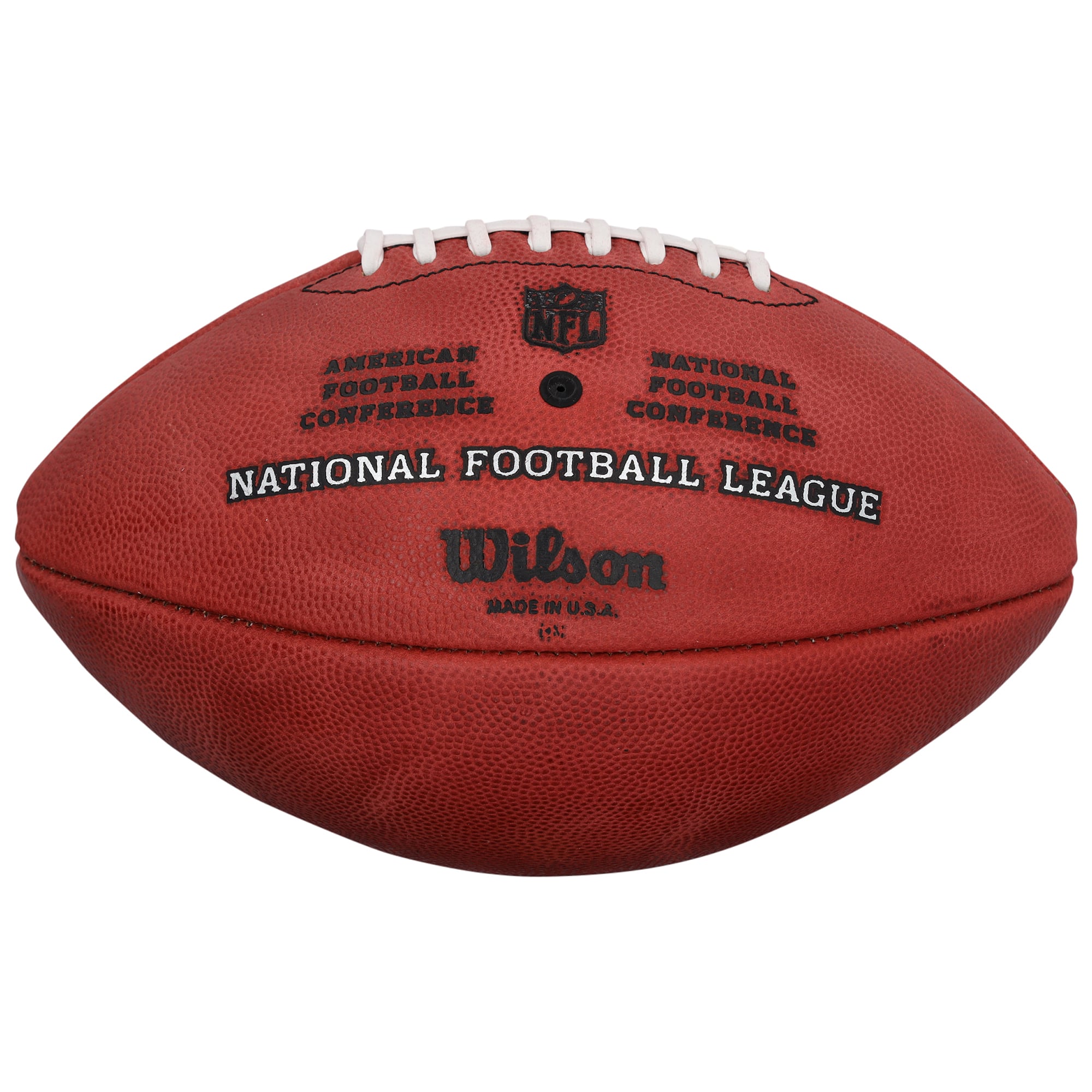 Ballon de football américain Duke en couleur autographié par Chris Olave, des New Orleans Saints.