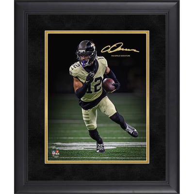 Chris Olave New Orleans Saints Facsimile Signature Fanatics Authentic Framed 11" x 14" Spotlight Photograph