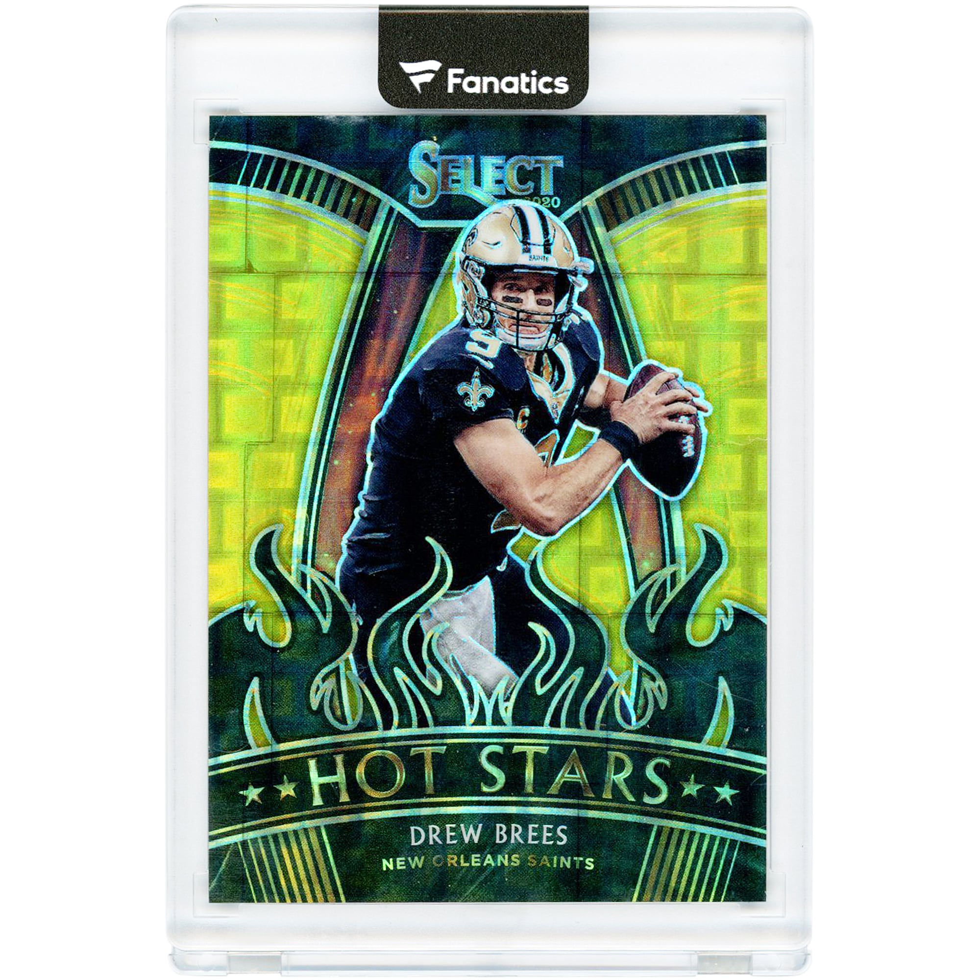 Drew Brees New Orleans Saints 2020 Panini Select Hot Stars Gold Prizm #HS21 #8/10 Card