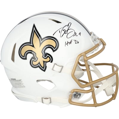 Drew Brees New Orleans Saints Autographed Fanatics Authentic Riddell 2025 Alternate Speed Authentic Helmet with "HOF 26" Inscription