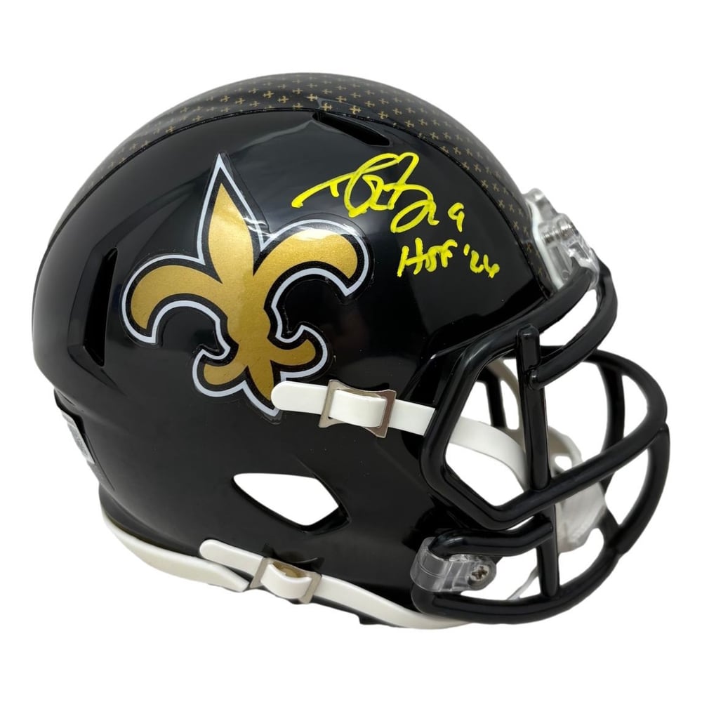 NFL Drew Brees Autographed Helmets, Signed Drew Brees Inscripted Helmets