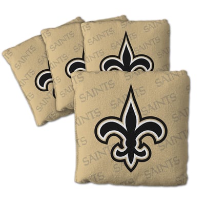 New Orleans Saints Fanpoint Four-Piece Cornhole Bag Set