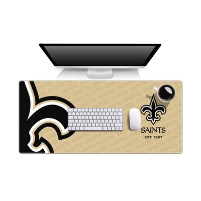 New Orleans Saints IDNA 15.7" x 35.4" Logo Series Desk Pad