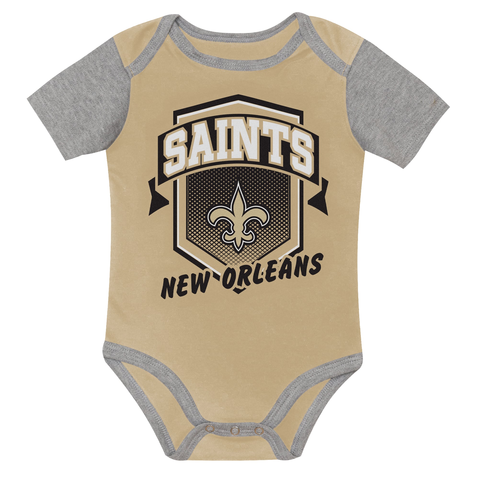 Infant Outerstuff New Orleans Saints First Round Pick 3-Piece Bodysuit Set
