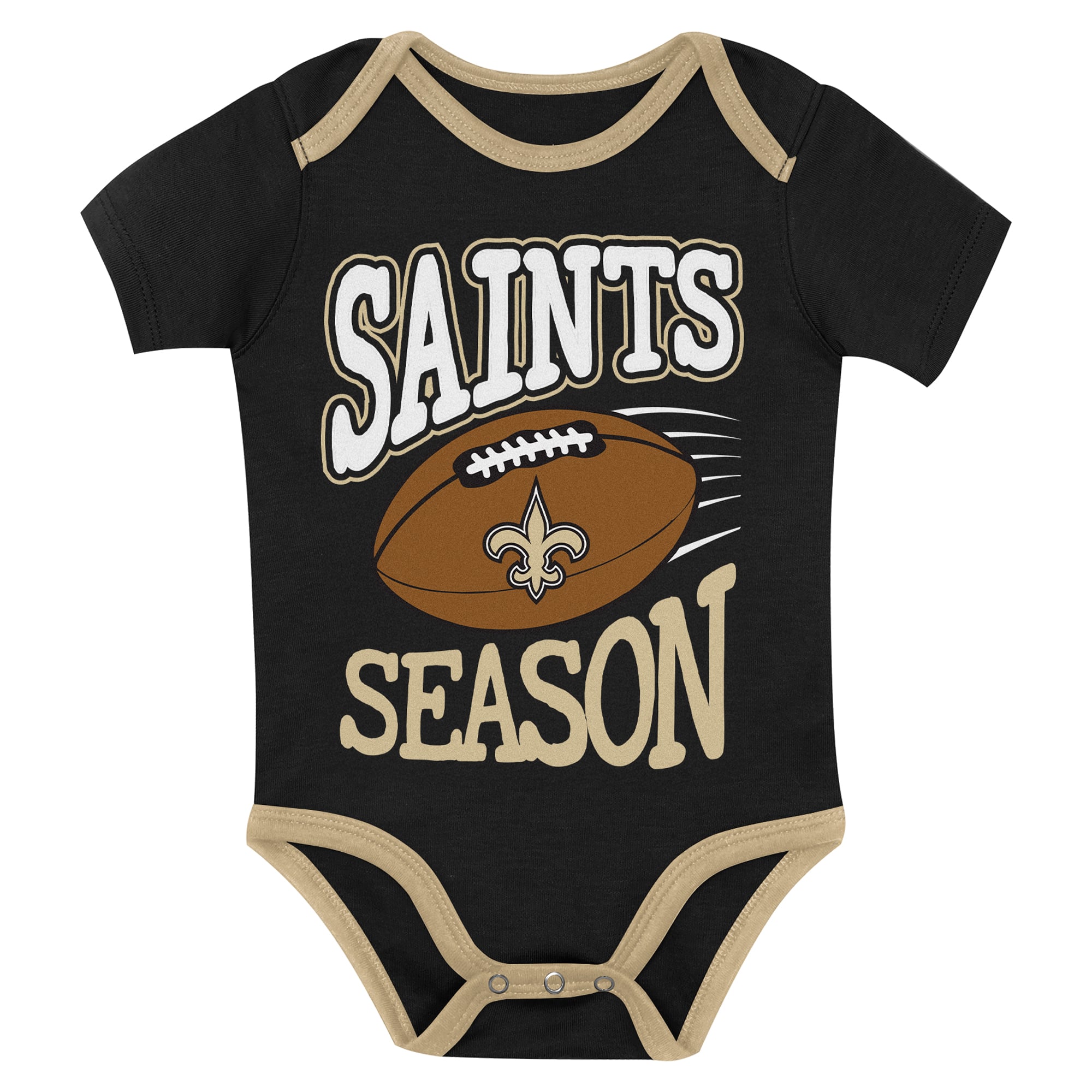 Infant Outerstuff New Orleans Saints First Round Pick 3-Piece Bodysuit Set