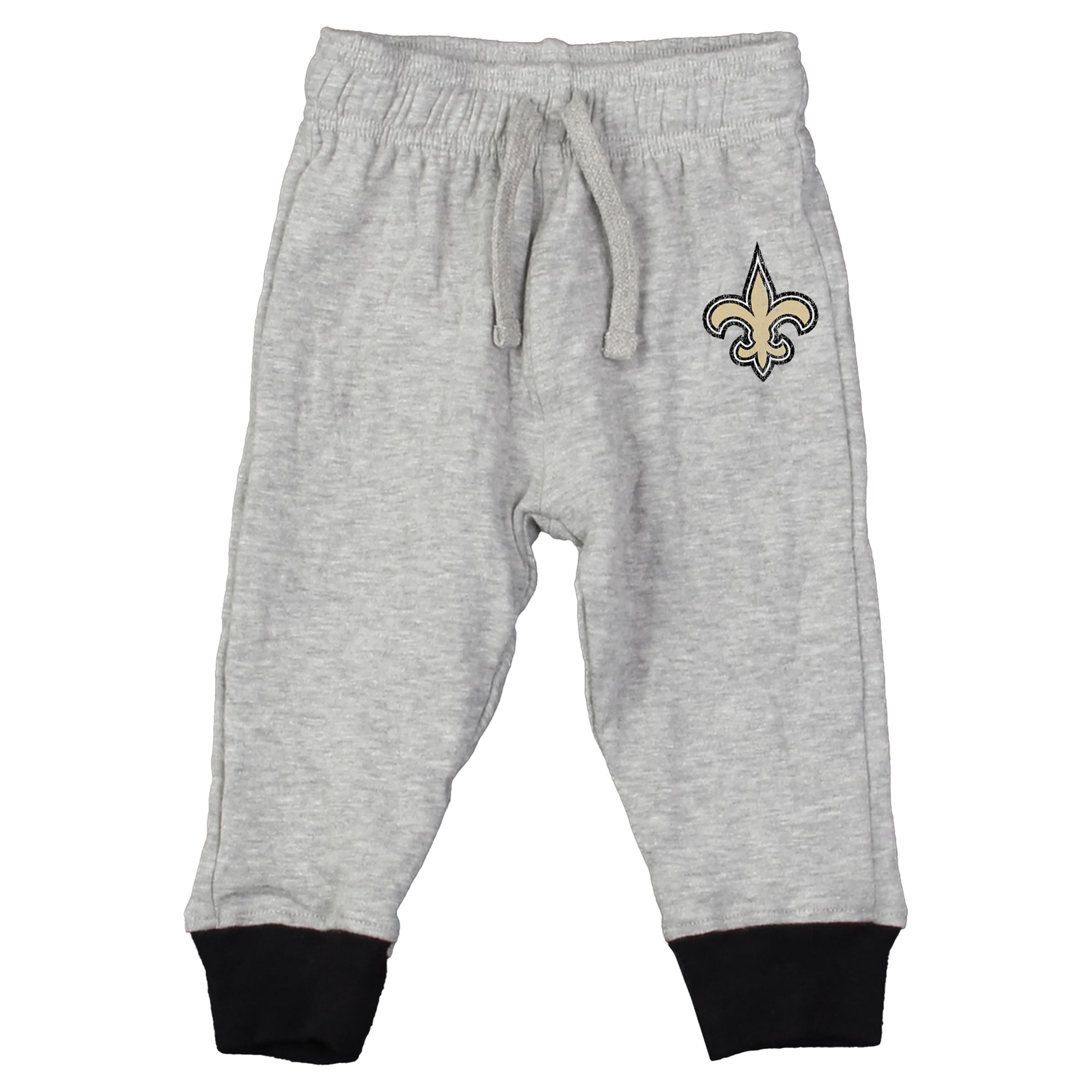 Ensemble body à manches longues et pantalon pour bébé Wes & Willy Heather Gray New Orleans Saints Jie Hopper