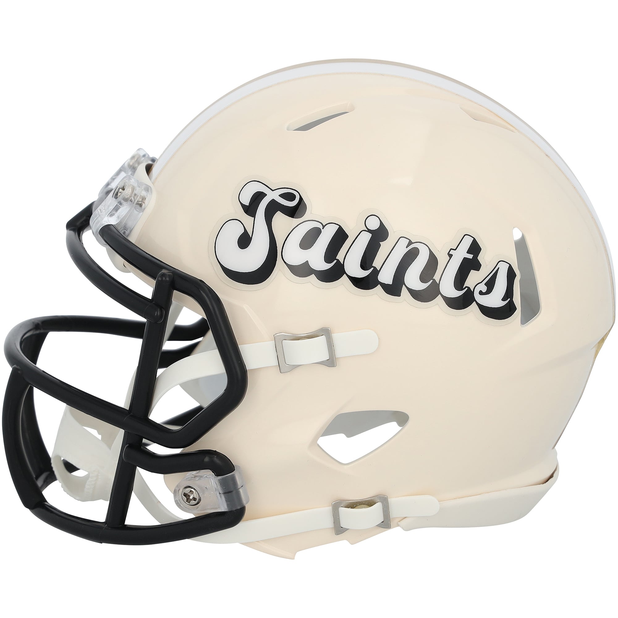 Casque Riddell Retro Speed ​​Mini autographié par Jordyn Tyson des Saints de la Nouvelle-Orléans